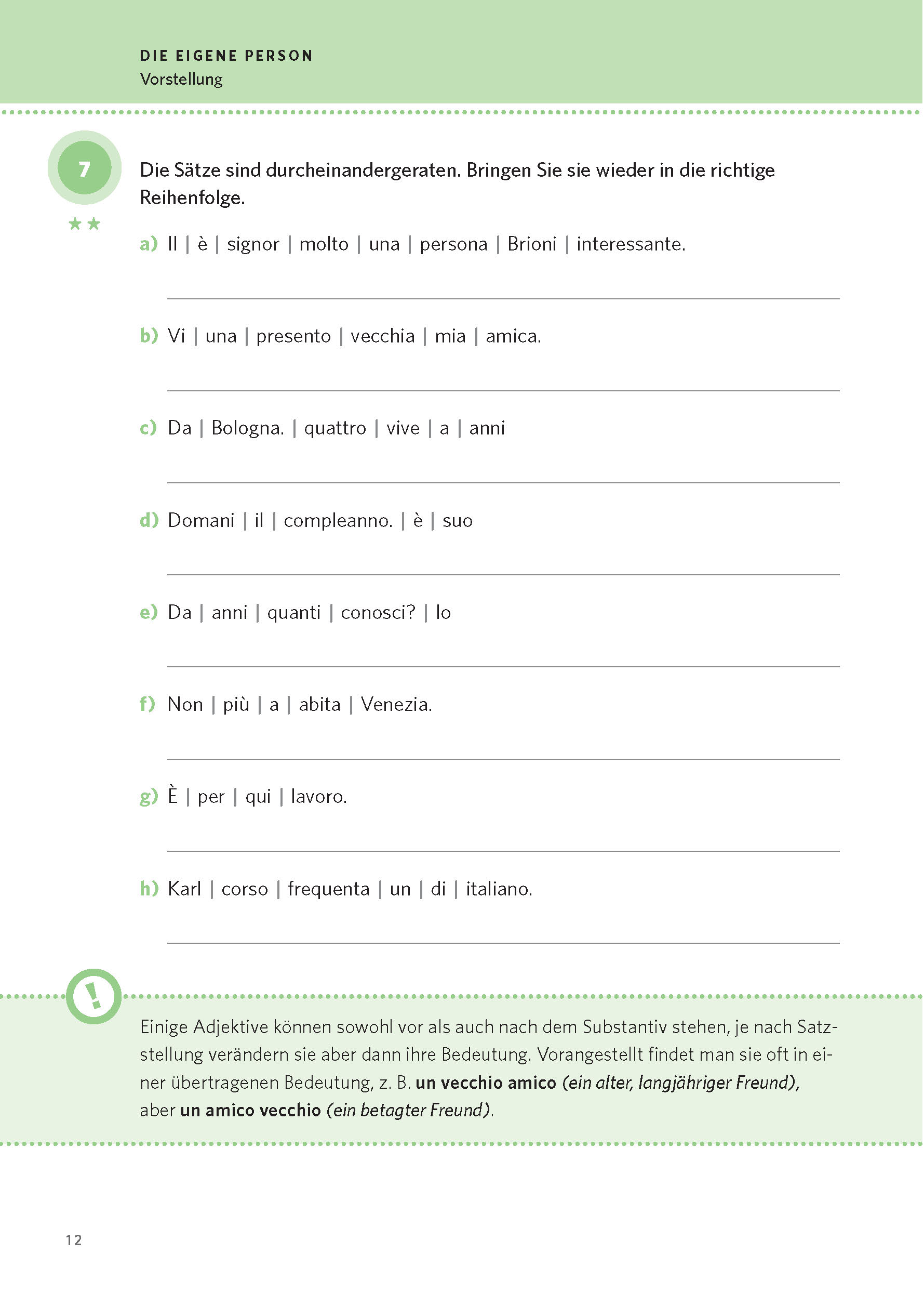 PONS 250 Wortschatz-Übungen Italienisch