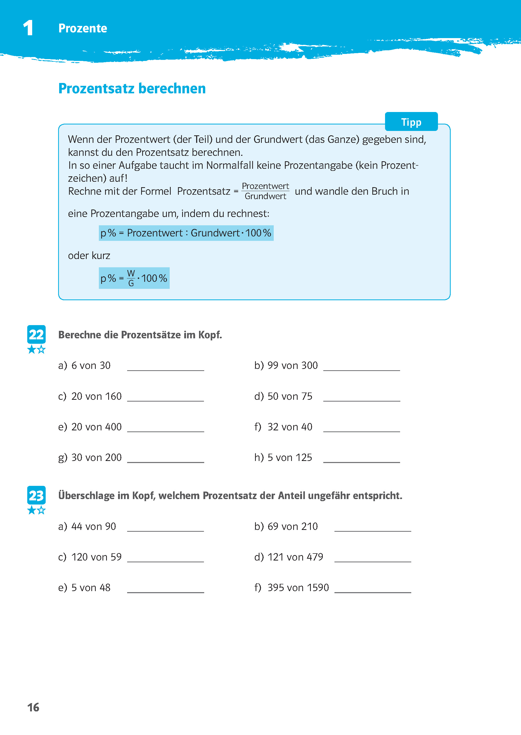 Klett 10-Minuten-Training Mathematik Prozente und Zinsen 6.-8. Klasse