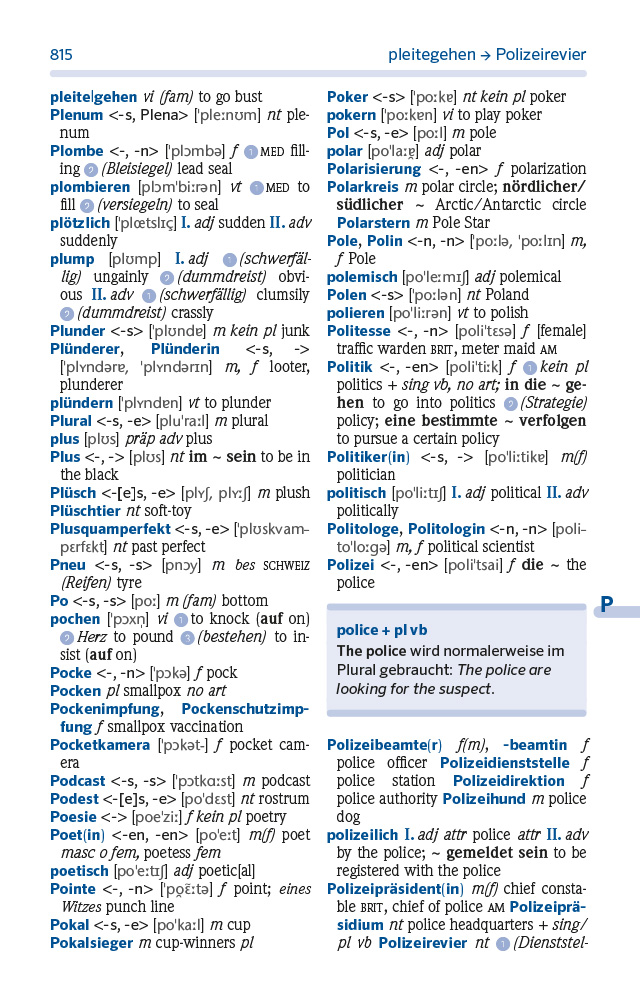 PONS Schulwörterbuch Englisch