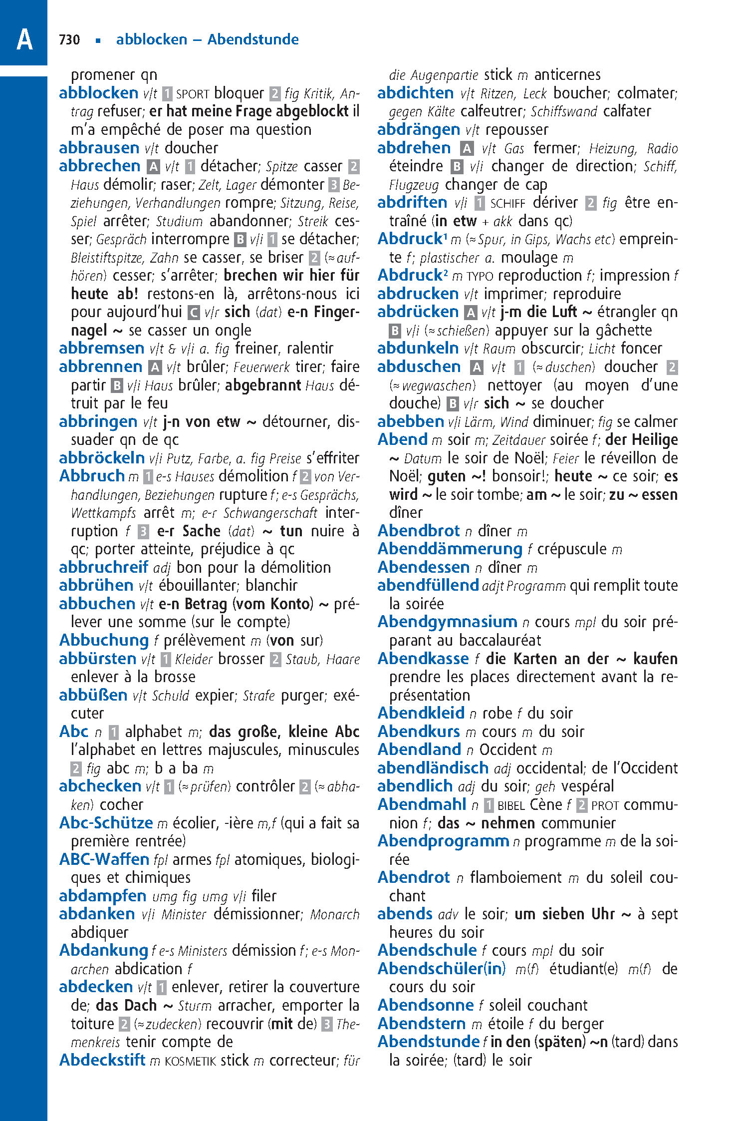 Langenscheidt Abitur-Wörterbuch Französisch Klausurausgabe