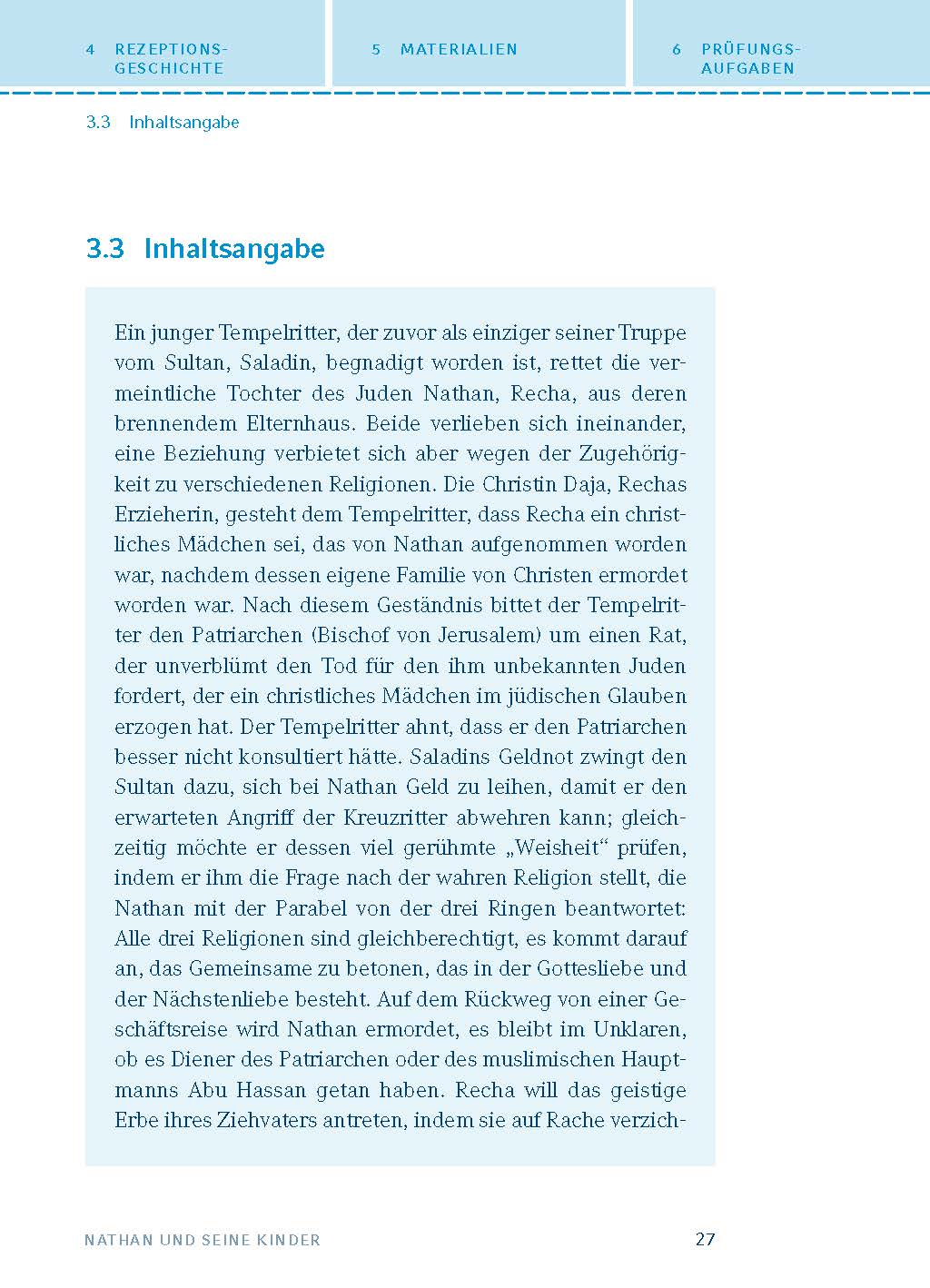 Nathan und seine Kinder von Mirjam Pressler