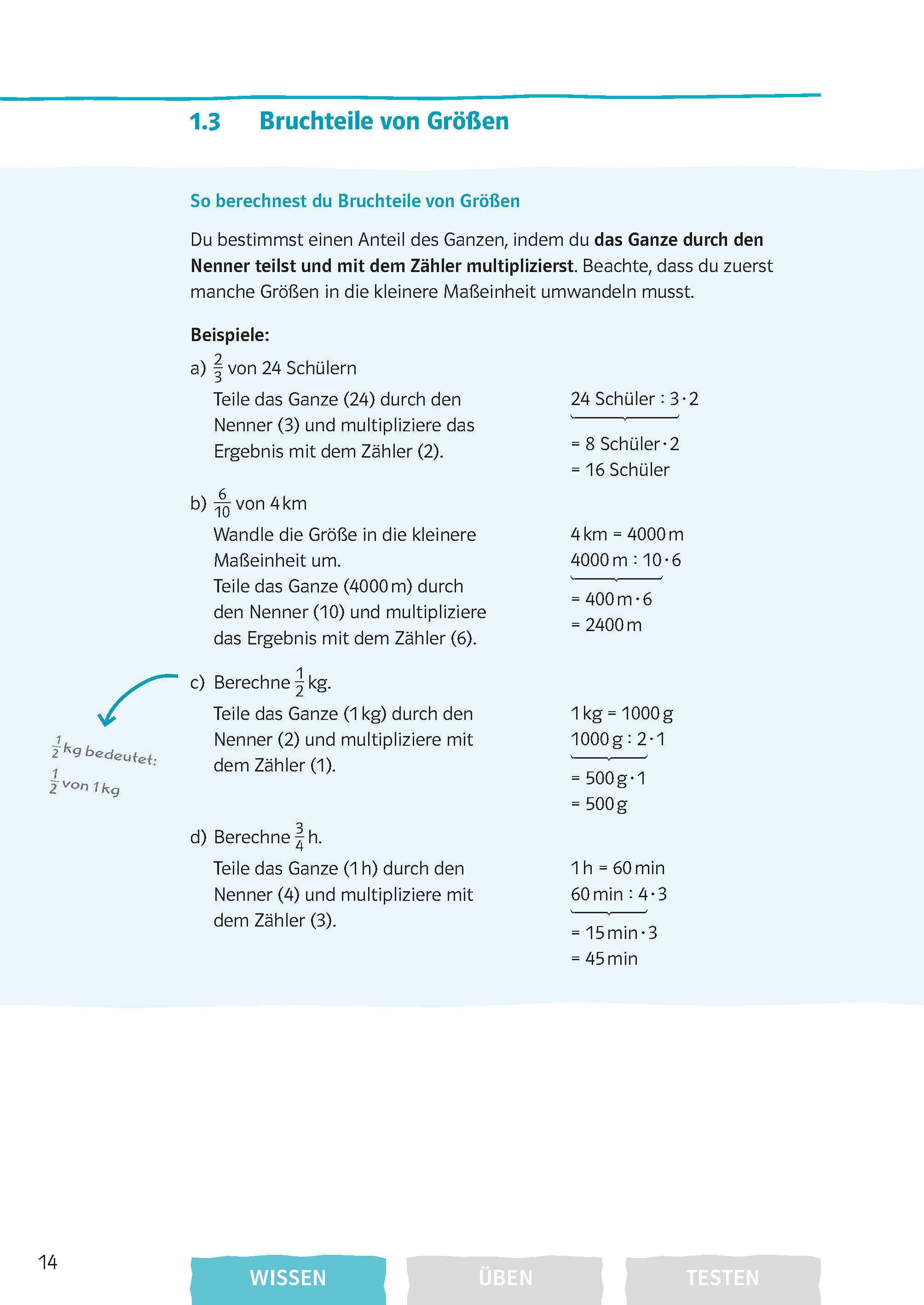 Klett Bruchrechnung im Griff Mathematik 5.-8. Klasse