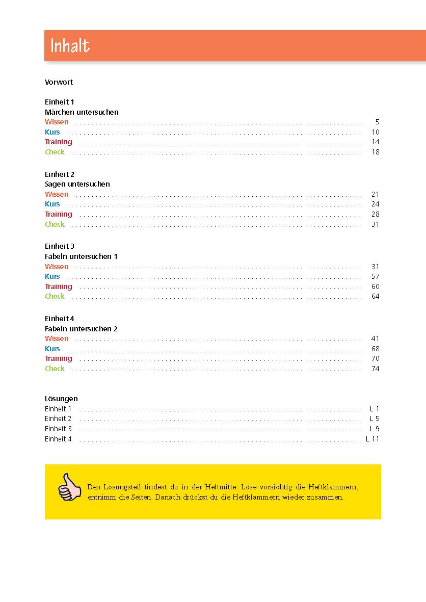 Auf den Punkt gebracht: Märchen, Sagen und Fabeln untersuchen – Deutsch 5./6. Klasse