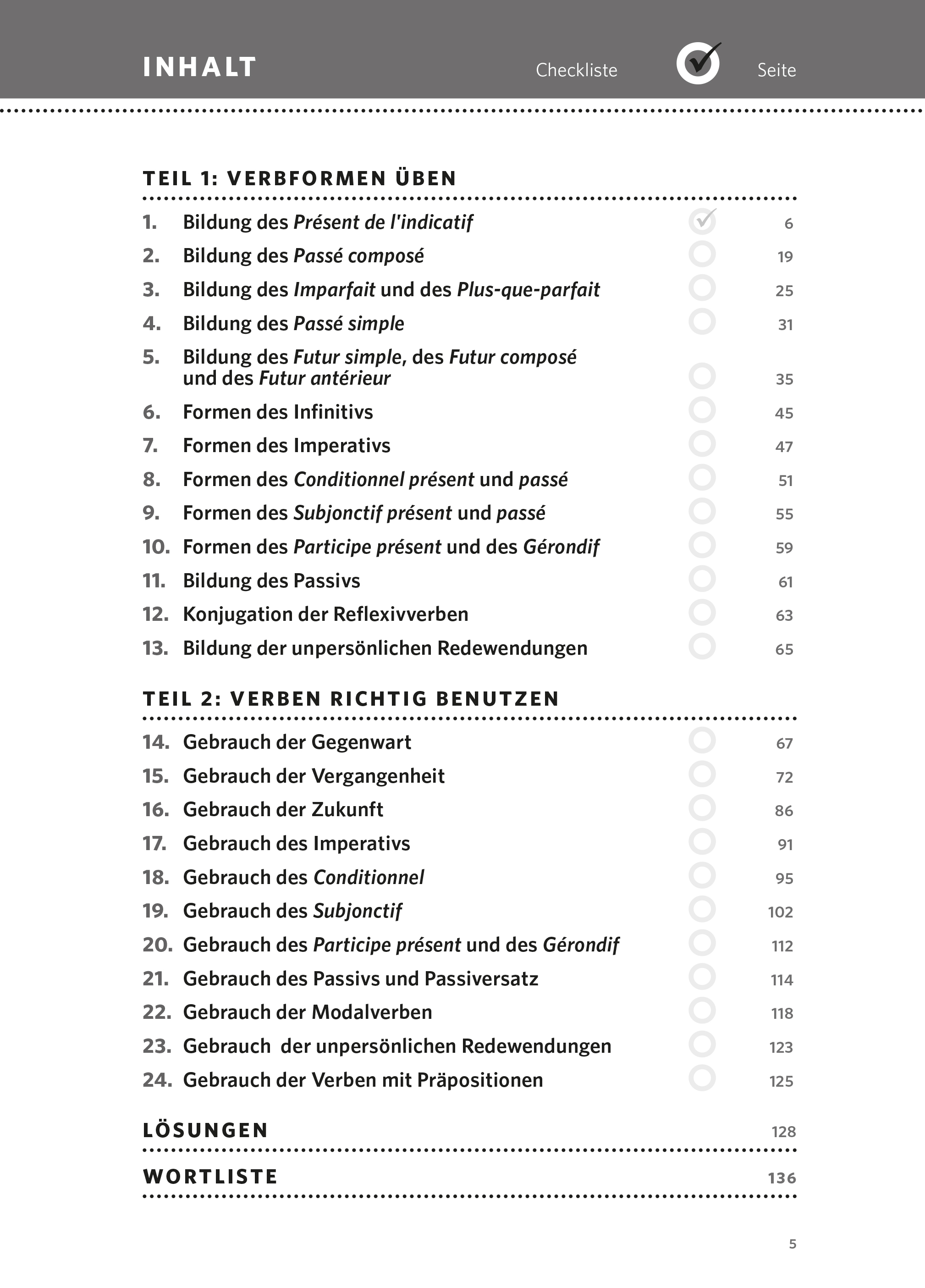 PONS Verben & Zeiten trainieren Französisch