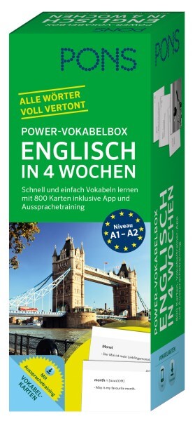PONS Power-Vokabelbox Englisch in 4 Wochen