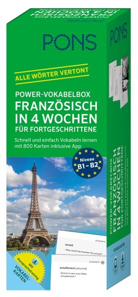 PONS Power-Vokabelbox Französisch in 4 Wochen für Fortgeschrittene